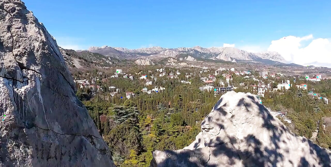 Outdoor Erotica, a Girl with a Stunning Figure Shows Her Magnificent Ass Against the Backdrop of the Sea and Mountains.