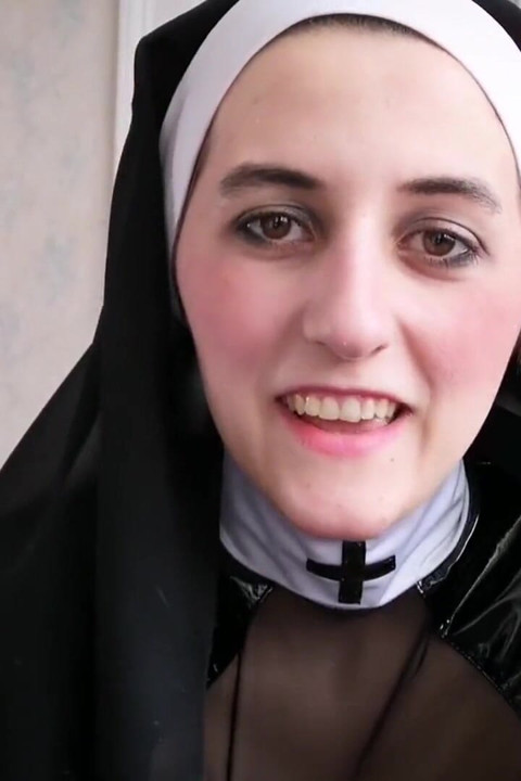 Nun punishes small dick (German)