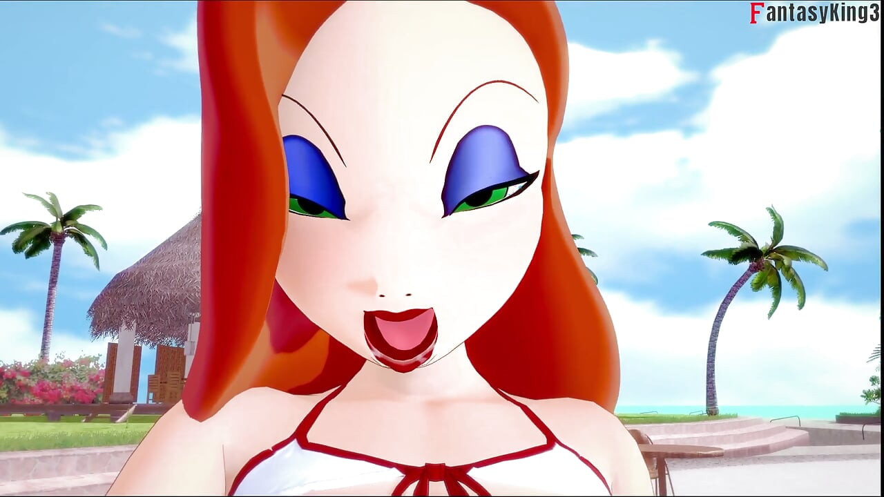 Jessica Rabbit é fodida em piscina pública