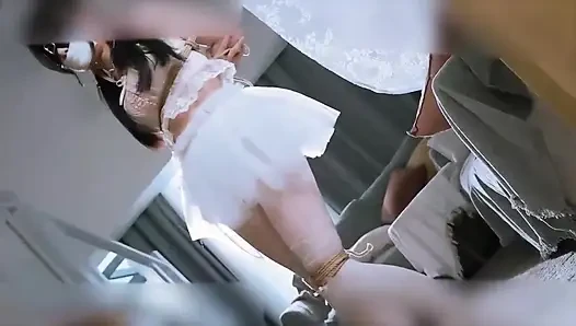 Ms19-a Girl in a Wedding Dress Was Disciplined by Vibrator