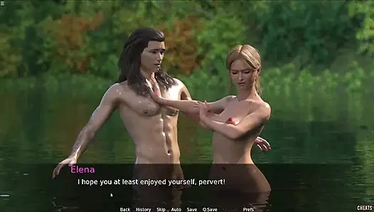 Step Sister Having Fun With Stepbro In The Lake Water