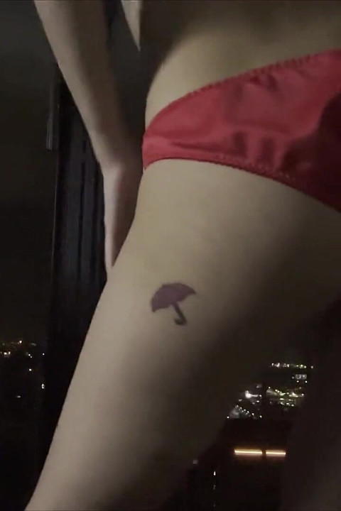 Hot Asian in Red Satin