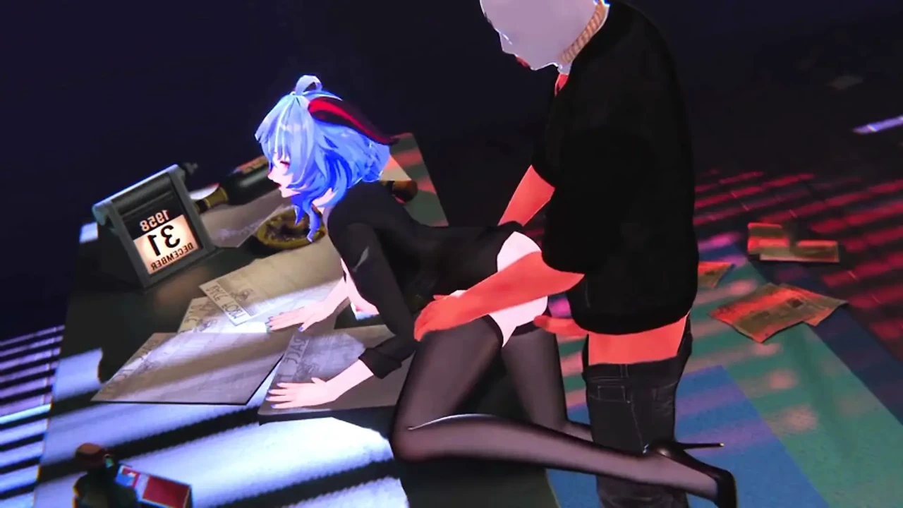 Genshin Impact - Ganyu Late Night Office Pleasure - 3D Hentai Animations