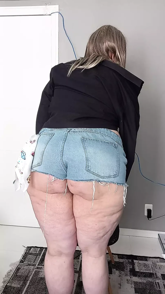 My ass in jeans shorts