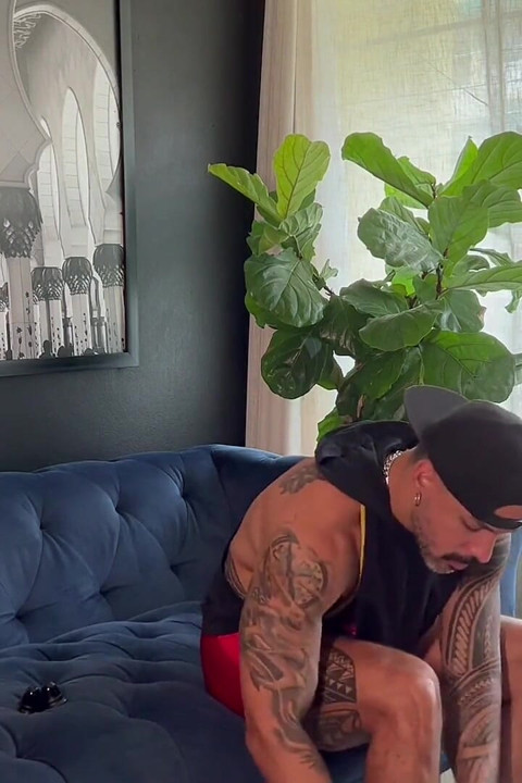 Playing with Nipple Suckers Wearing a Wrestling Singlet for the Gym Ortizjona / Jona Ortiz