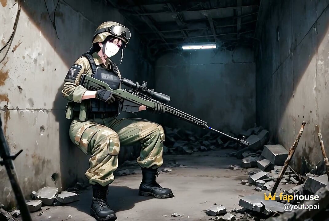 Military Girl Realized Love Is Better Than War - Hard Fuck in the Ai Combat Zone