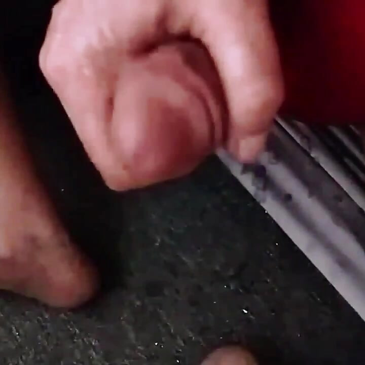 Grandpa wanking his massive semi and cumming massively and constantly for over 6 minutes