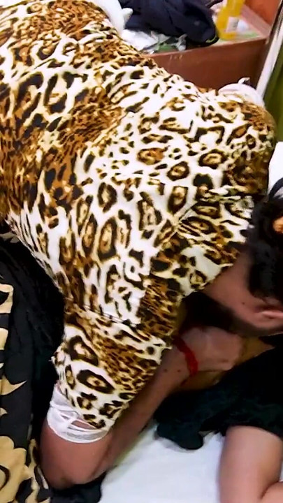 Emotional moment from "A DESI BHABI FUCKED BY A THEIF IN NIGHT, HARDCORE SEX"
