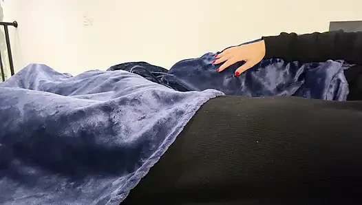 my wanted to know the size of my cock during the family trip - we almost got caught
