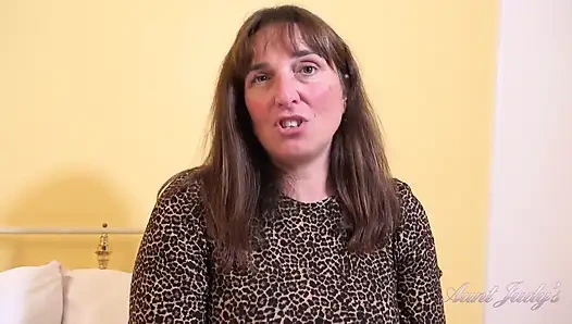 Auntjudys - Your Busty MILF Landlady Ruby Cattrall Catches You Stealing Her Panties