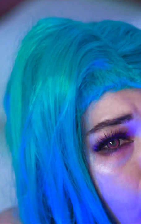 Hot Babe Jinx From League of Legends Has Big Dildo Fun