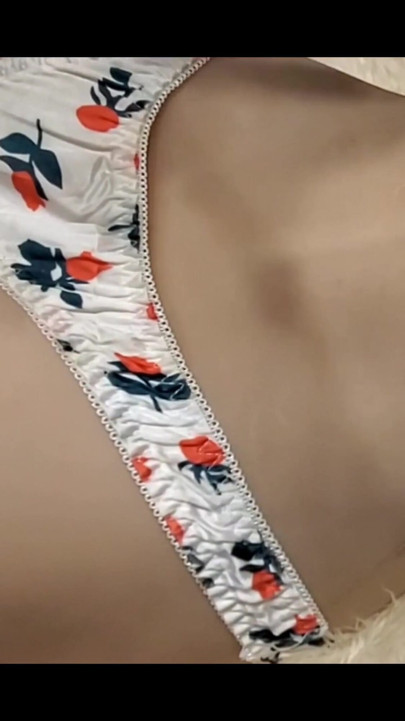 Cherry satin lingerie is so sexy! | Clip 1