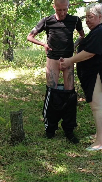 Memorable moment from "Stepmom gives a public blowjob in the park"