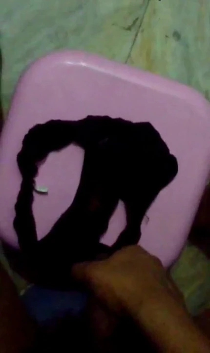 Cumshot in black panties
