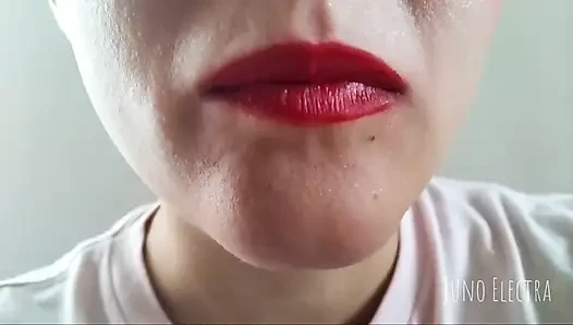 Giantess Red Lips Is Hungry for You POV