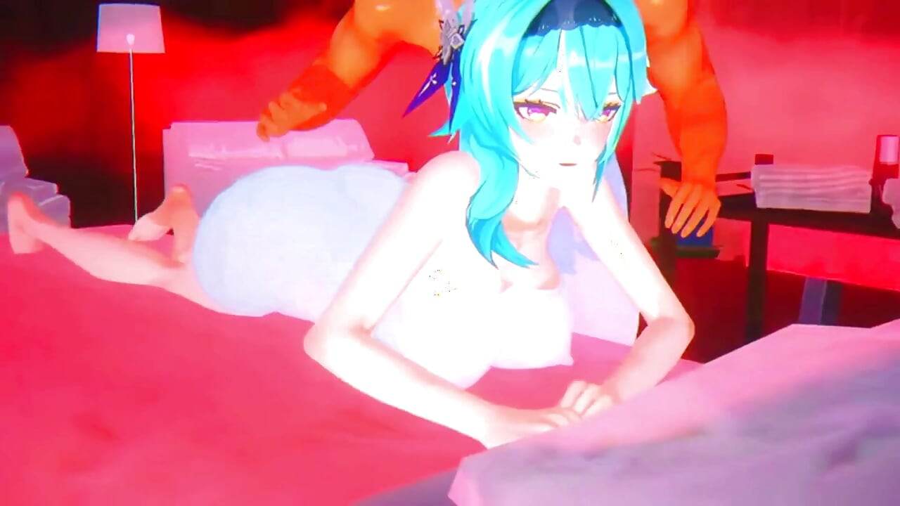 Genshin Impact - Eula's intense neuksessie - hardcore creampies en nat spuiten - 3D Hentai Animation.mp4