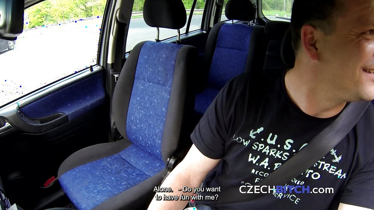Brunette with huge lips (Czech Bitch)