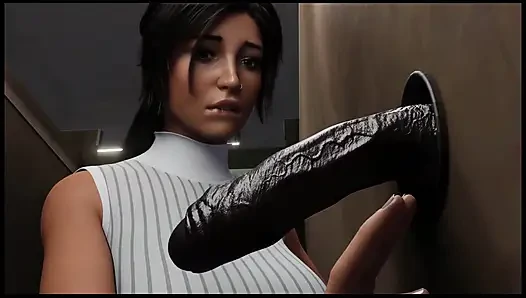 Croft Adventures Hentai Game Parody Ep.6 Brunette Huge BBC Facial!