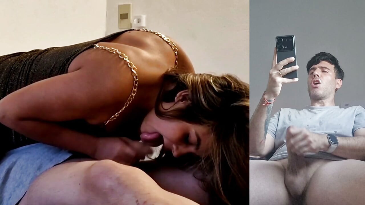 My Boyfriend Sees How I Suck Another Cock