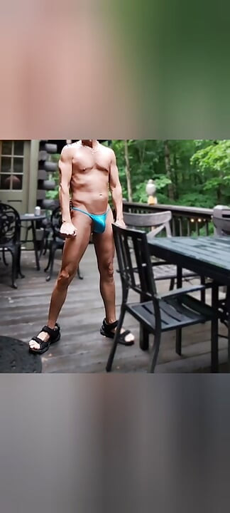 Undressed in the forest for days