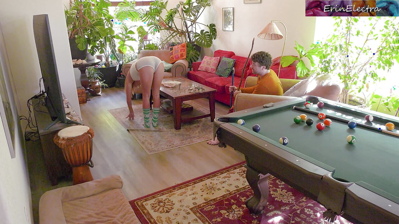 Horny stepsisters fuck stepbrother instead of doing chores