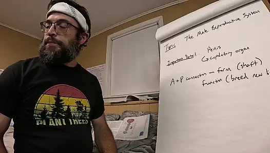 Anatomi dersi videosu erkek orgazmının yanlışlıkla gösterisine dönüşüyor