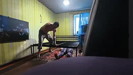 Behind the scenes, uncut. We're building a new sex bed