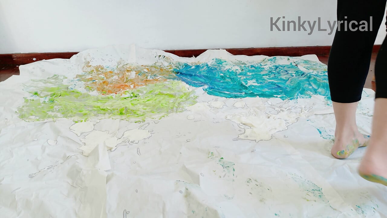 Foot Art - Painting with Feet