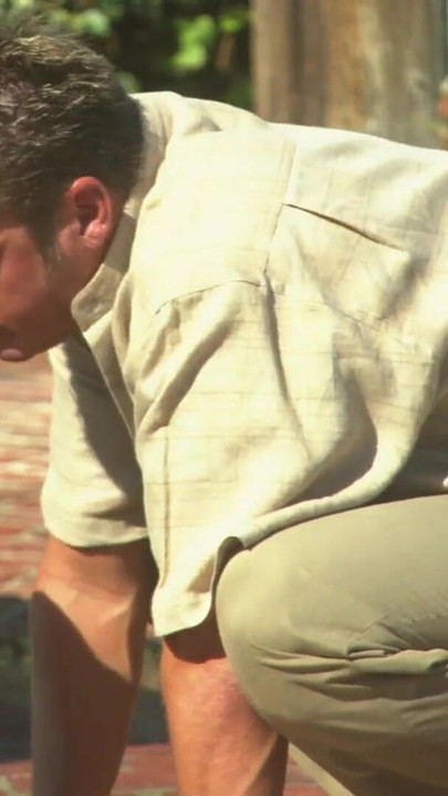 Key moment from "Seeing his gorgeous neighbor sunbathing topless made him want to eat her juicy pussy"