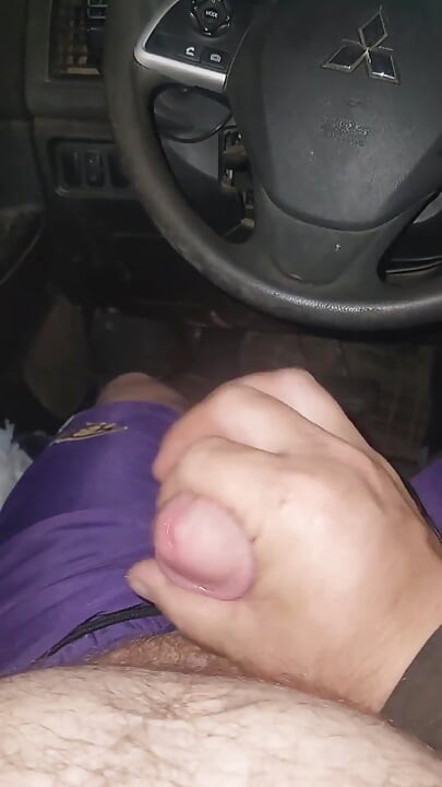 Using Pink Panties to Jerk off in My Car.