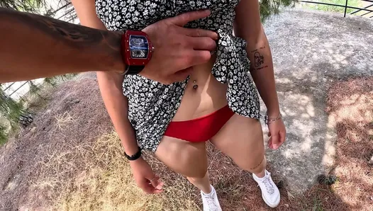 I Seduced My StepDad While Hicking Outdoors! Needy for Attention Stepdaughter  Wants Dad's Cock Badly!