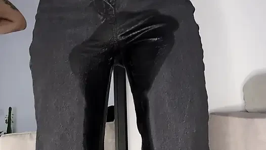 Omorashi Girl Wetting Her Jeans On Purpose: Got Desperate With Huge Bladder Bulge To Piss My Pants For You