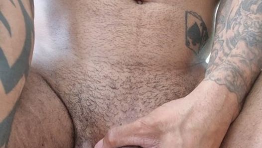 PUMPED A LITTLE TOO HARD ! CUMMING FREAK MONSTER COCK !!