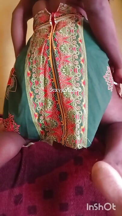 Sexyjayla254 stroking her big cock in a skirt