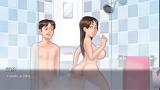 CUTE STEPSIS JENNY ALL BATHROOM LEWD SCENES! SUMMER TIME SAGA NEW UPDATE!