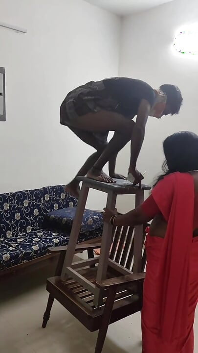 Fan Repair Boy Tricks the Lonely House Wife Into Sex