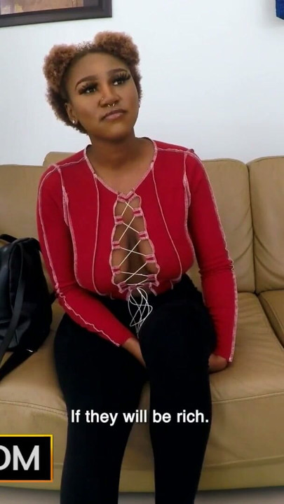 This BUSTY EBONY TEEN walked in with her CV acting all professional... rode my BWC till she creamed | Clip 1