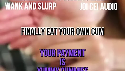 Double Team CEI Finally Eat Your Own Cum Right Now