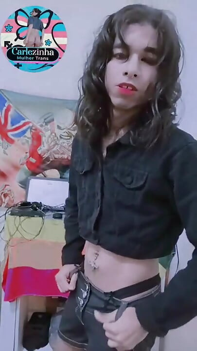 Miss Carlezinha Transvestite Trans Woman Big Ass Naked Bitch, Bitch Slut Twerking Wet Panties Asking for Fuck