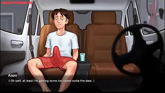 Summertime saga teil 24von - perverser liebt es, auf das höschen seiner MILf-vermieterin zu wichsen, sie hat ihn erwischt