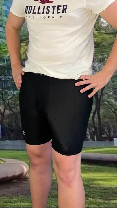 Key moment from "Monster cock cyclist public dick flash cum in tight pants"
