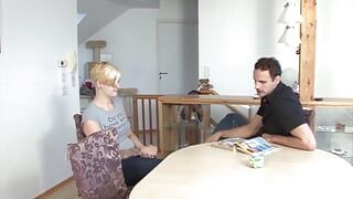 Real German amateur whore with small firm tits and light