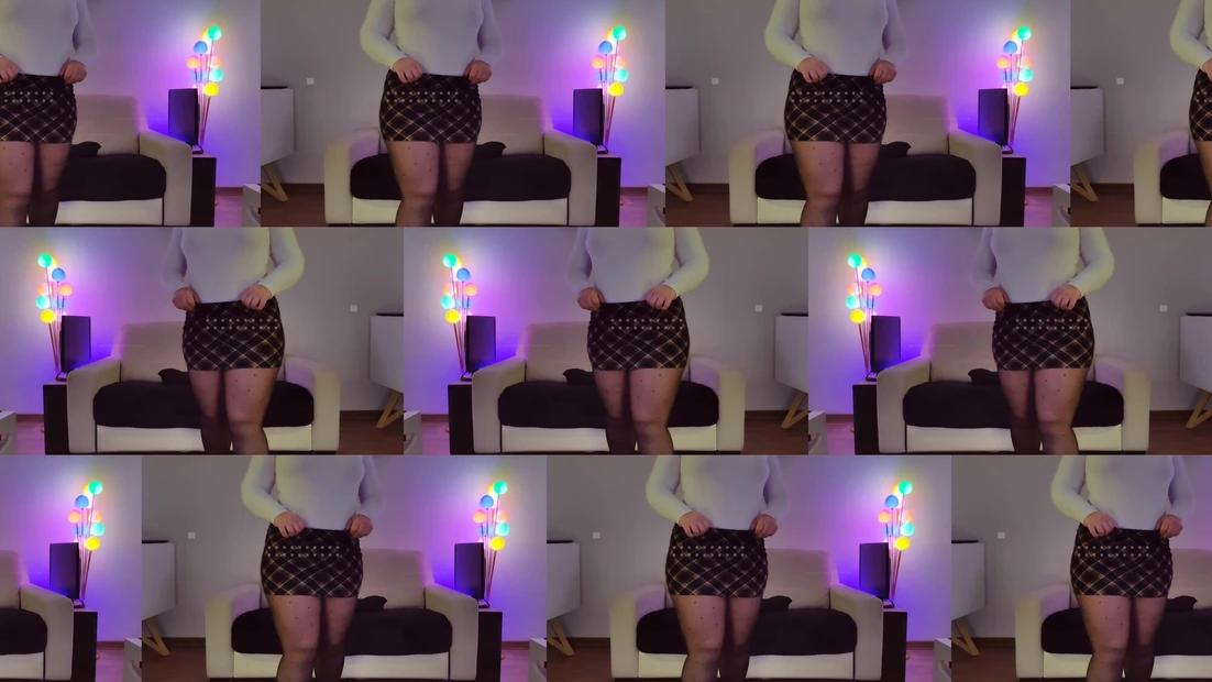 Pawg in stockings and short skirt