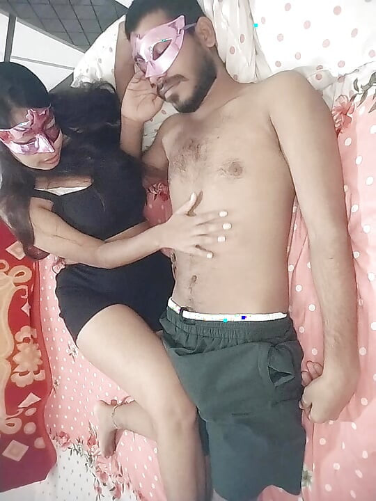 For the first time, her stepbrother left her on the bed in her room.