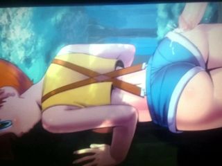 (Pokemon) Misty Let's Strangers Cum On Her Ass In The Woods