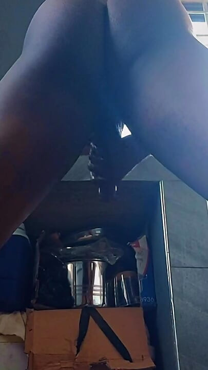 House Boy Maid Jerking off to Millionaire Madam Being Pounded and Rimmed by Her Coworker