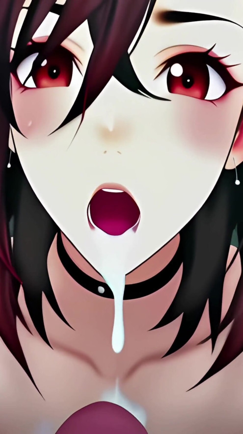 Momo Ayase Dandadan 4k60fps, takes care of your dick, handjob it, cowgirl it, suck it until you came multiple time in her mouth | Clip 1