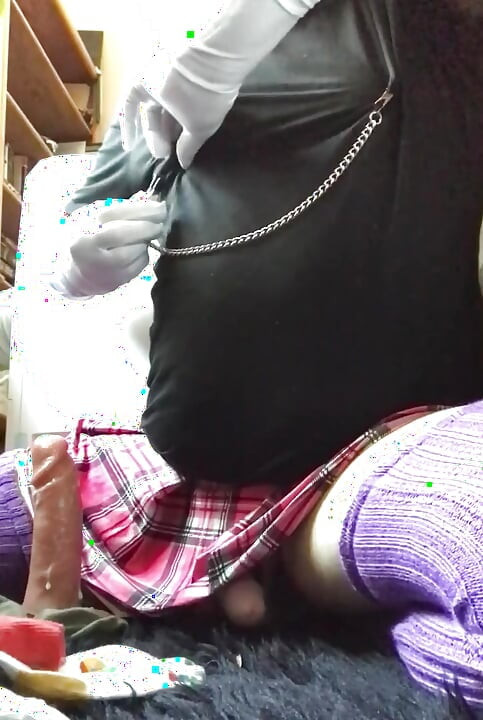 The horny sissy boi cums twice so hot