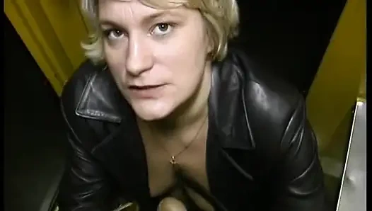 POV blowjob in metro