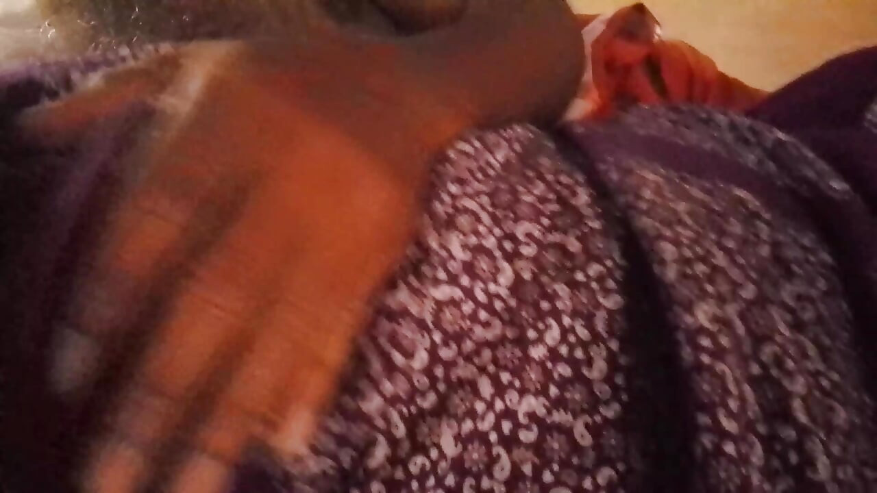 Tamil village girl's breasts are sucked and massaged by her husband